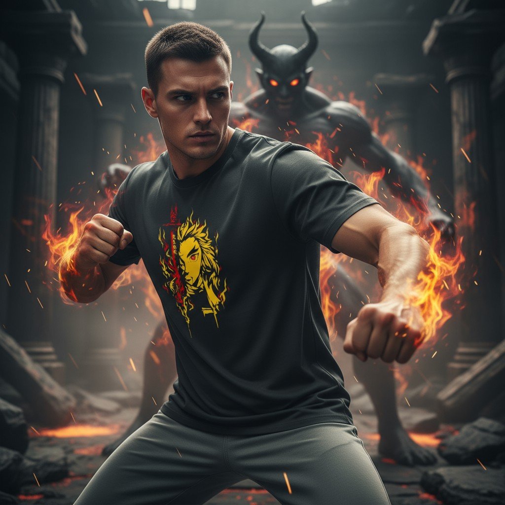 Remera Kyojuro Rengoku - ¡Enciende tu Corazón! - Image 4