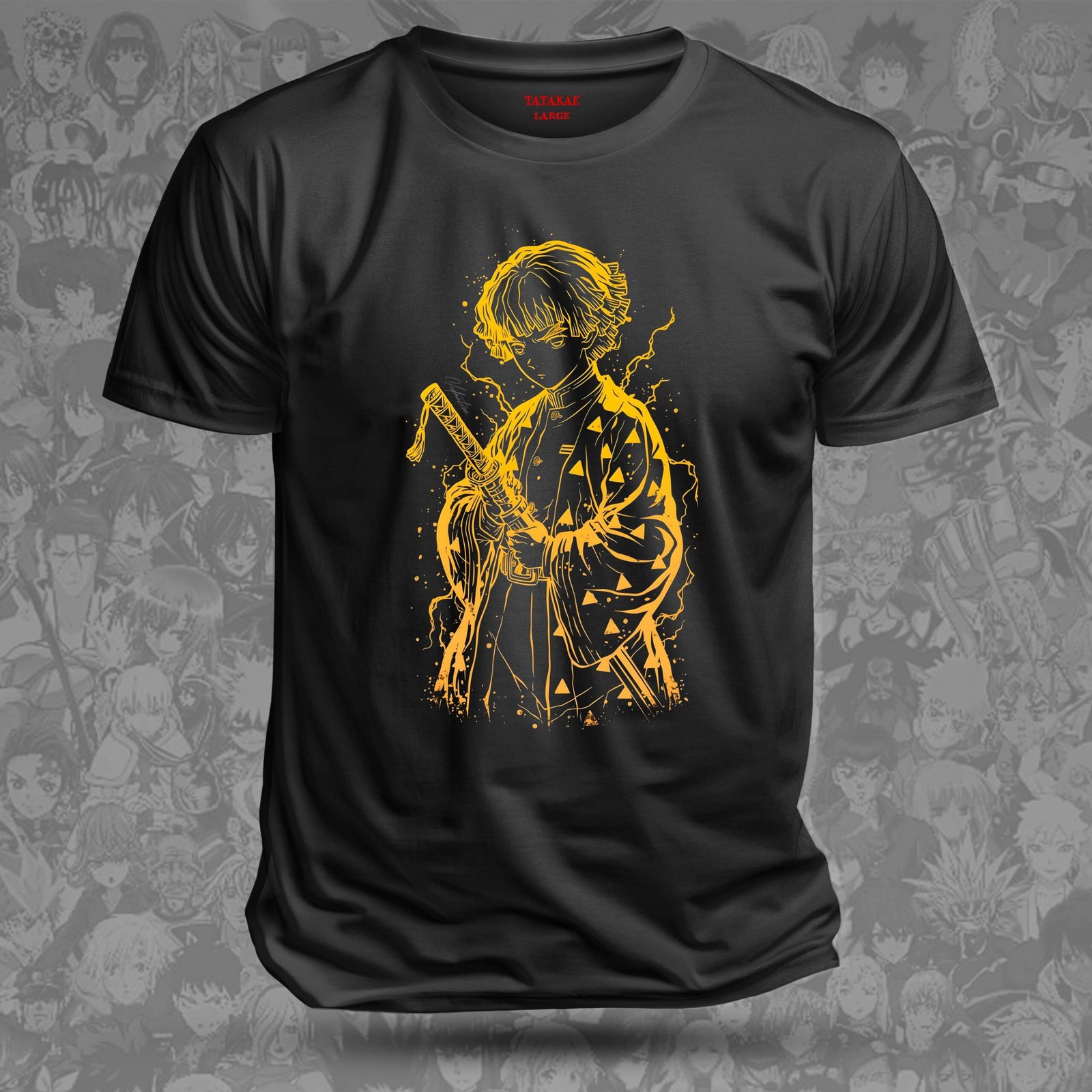 Remera Zenitsu - Postura del Trueno (Lineart) - Image 2