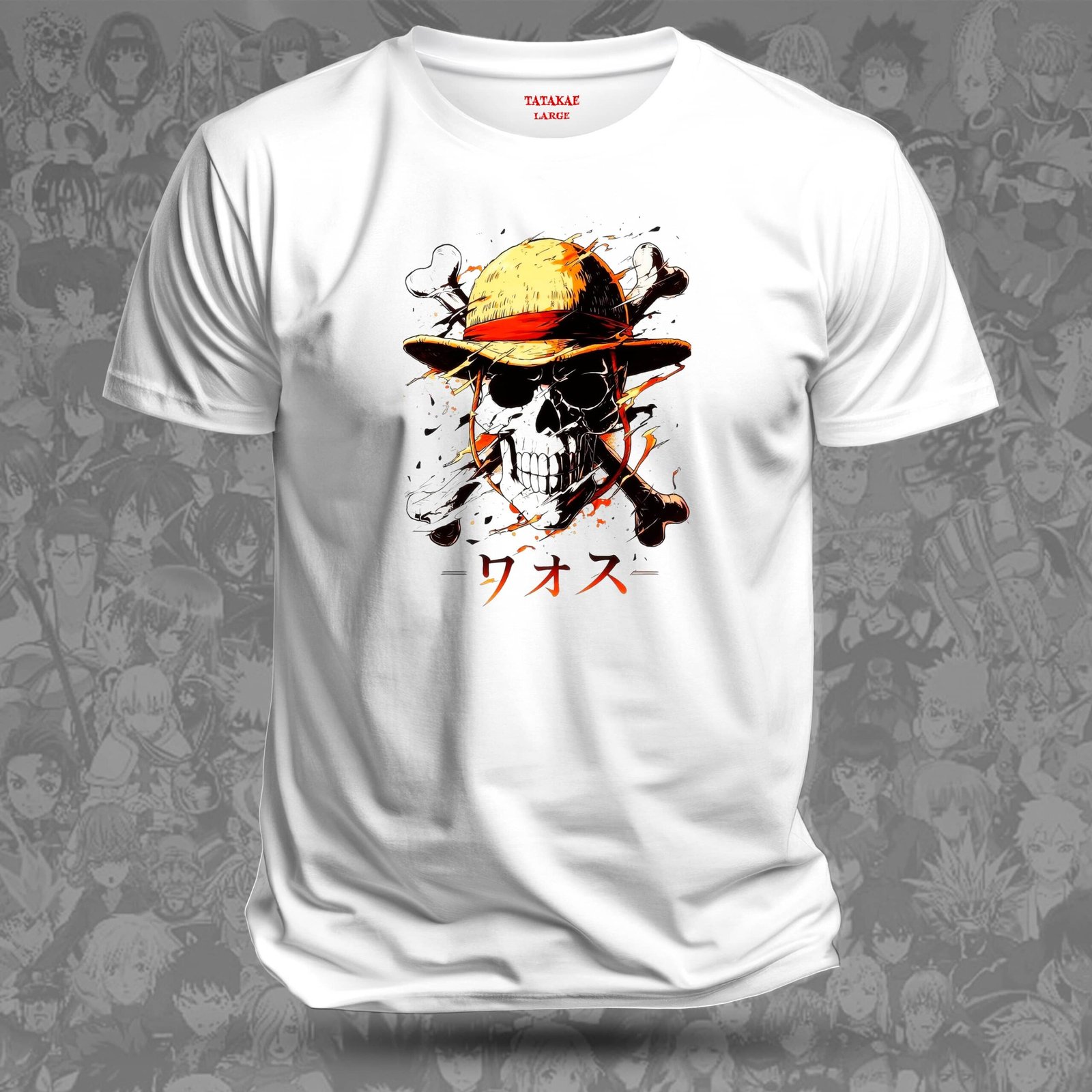 Remera Luffy - ¡El Rey de los Piratas! (Jolly Roger)