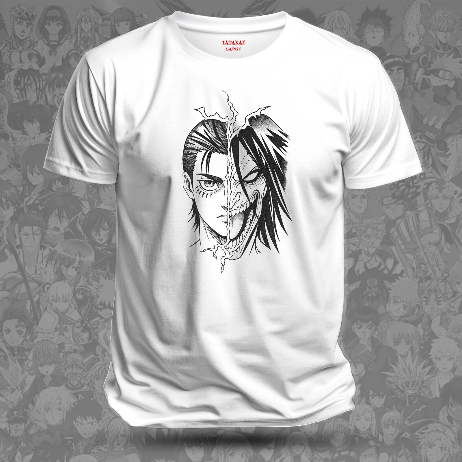 Remera Eren Yeager - Dos Lados de la Libertad