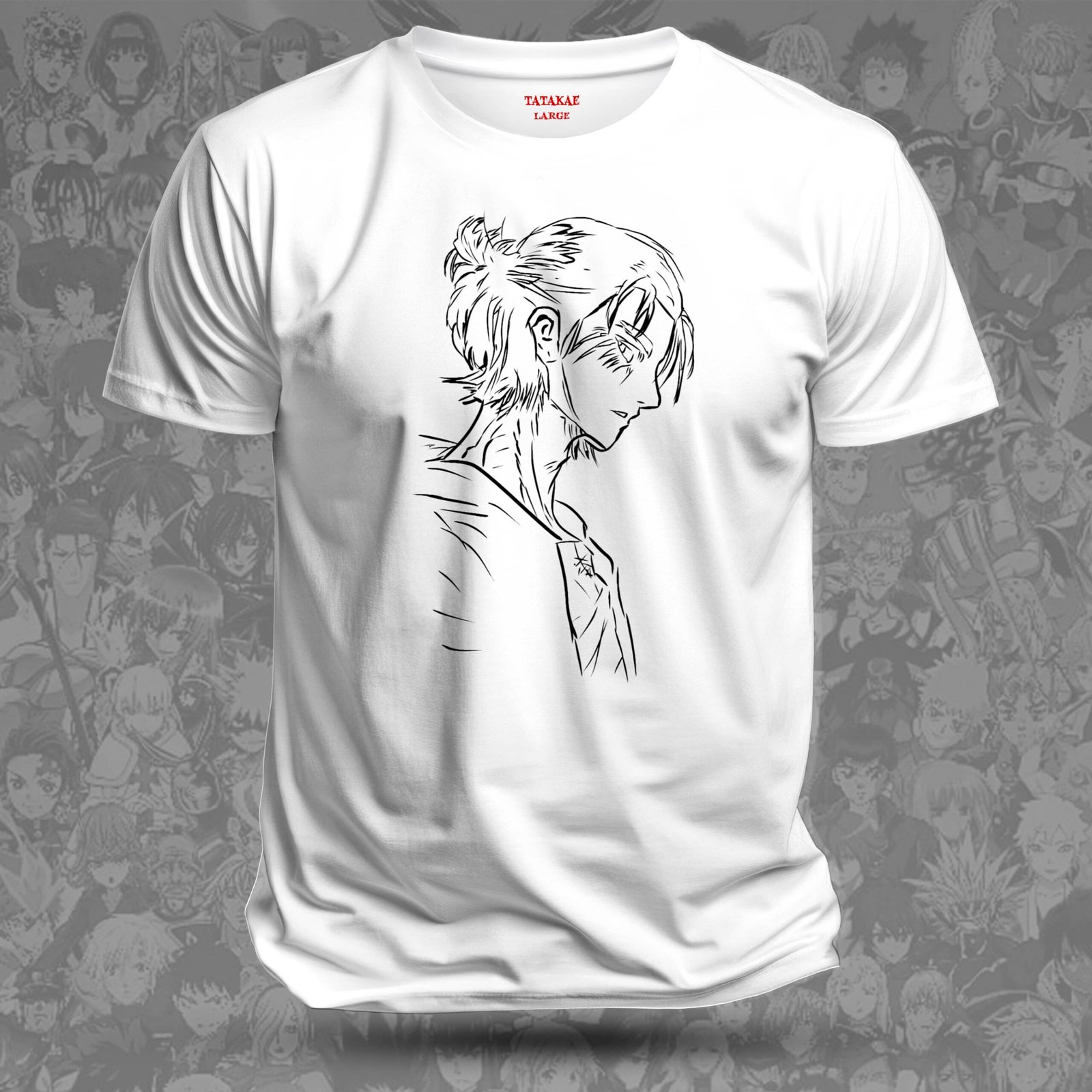 Remera Eren Yeager - Silueta del Retumbar