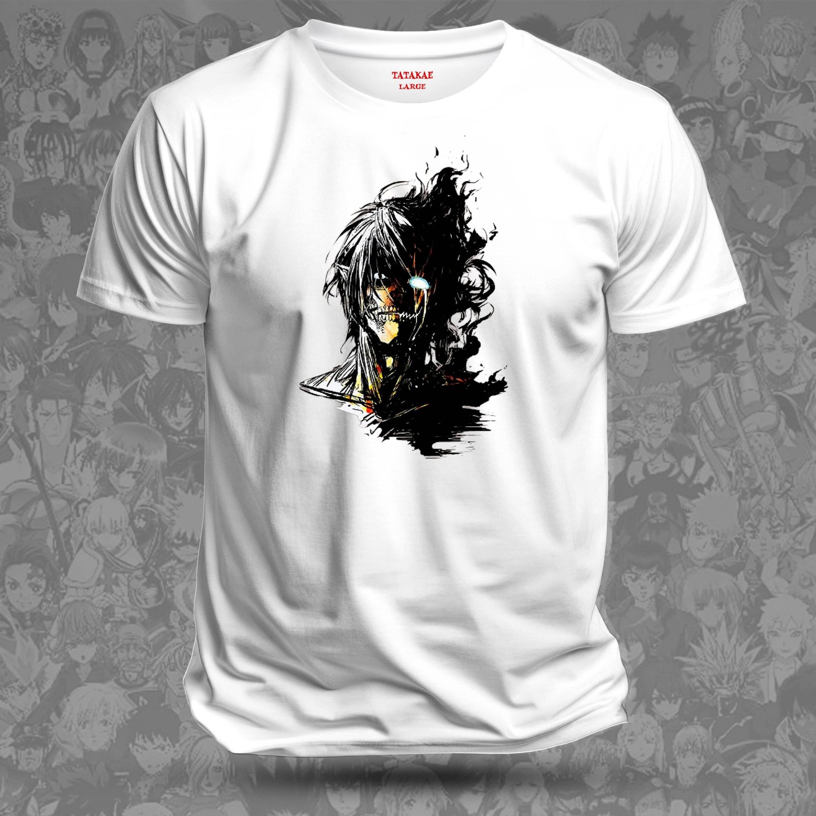 Remera Eren - Shingeki no Kyojin (Titán de Ataque)